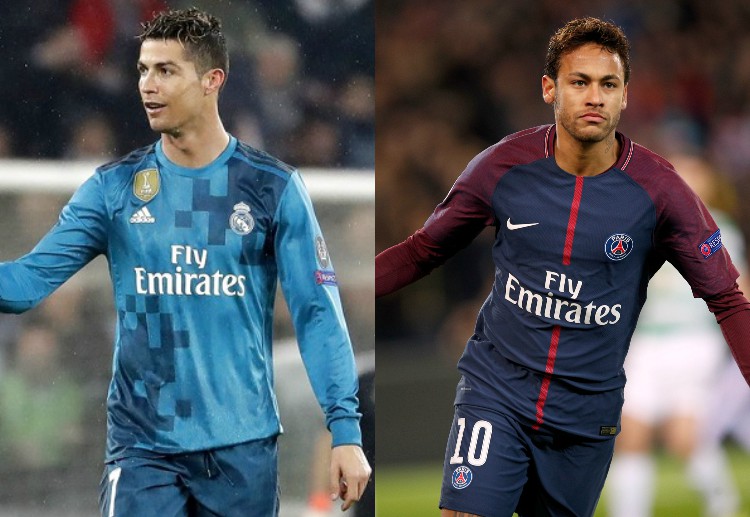 Cá cược bóng đá: Sự xuất hiện của Neymar có thể đe dọa tới vị thế ngôi sao số 1 của Ronaldo