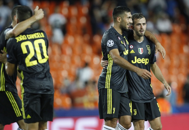 Juventus midfielder Miralem Pjanic is delighted to score a Champions League goal against Valencia