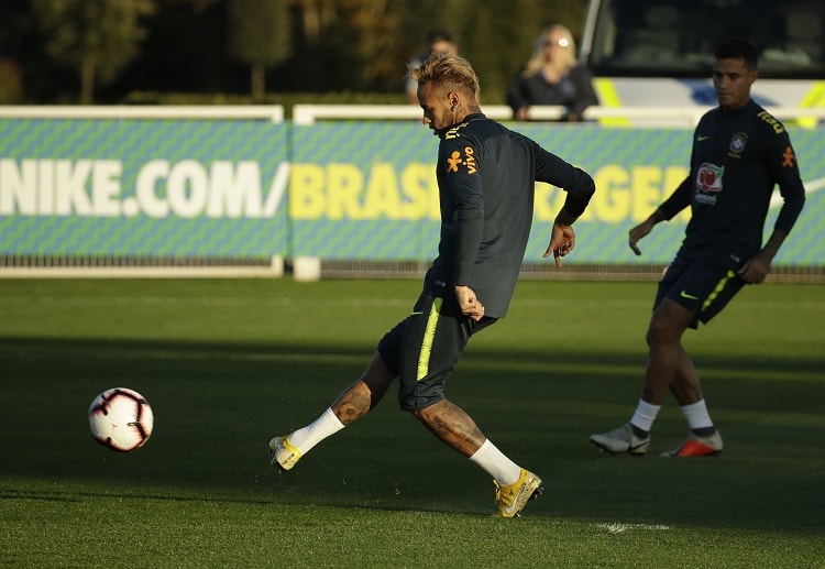 Neymar during Brazil national training session before the upcoming International Friendly match against Argentina