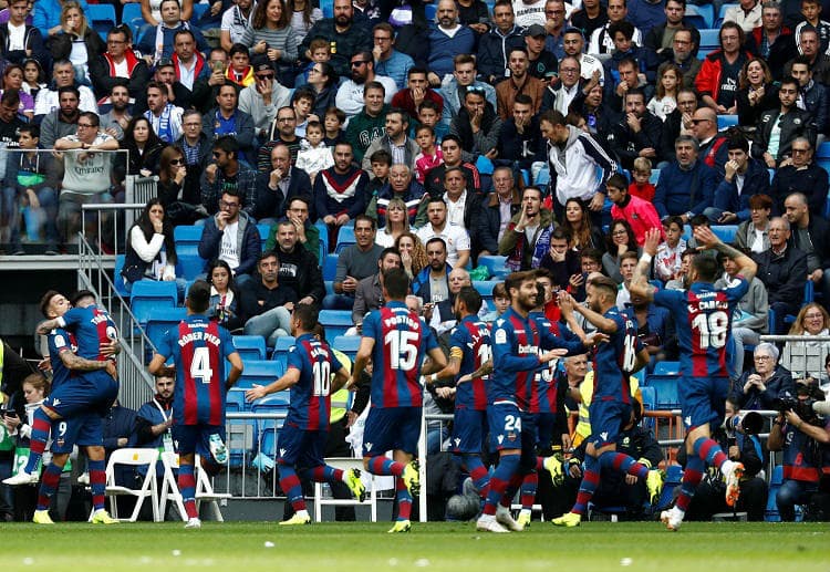 Levante are aiming to upset the La Liga odds against Real Madrid