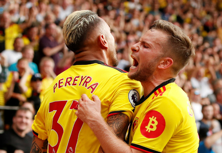 Premier League: Roberto Pereyra and Tom Cleverley both scored during the second half and put Watford on a draw against Arsenal