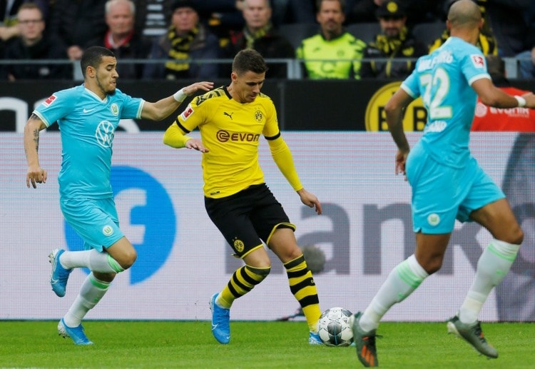 Thorgan Hazard hits a second-half goal to motivate BVB in beating Wolfsburg in their Bundesliga match