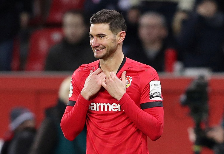 Bayer Leverkusen's Lucas Alario is the Bundesliga club’s only out and out striker