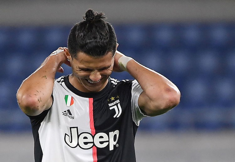 Juventus forward Cristiano Ronaldo had a frustrating evening in their Coppa Italia match against Napoli