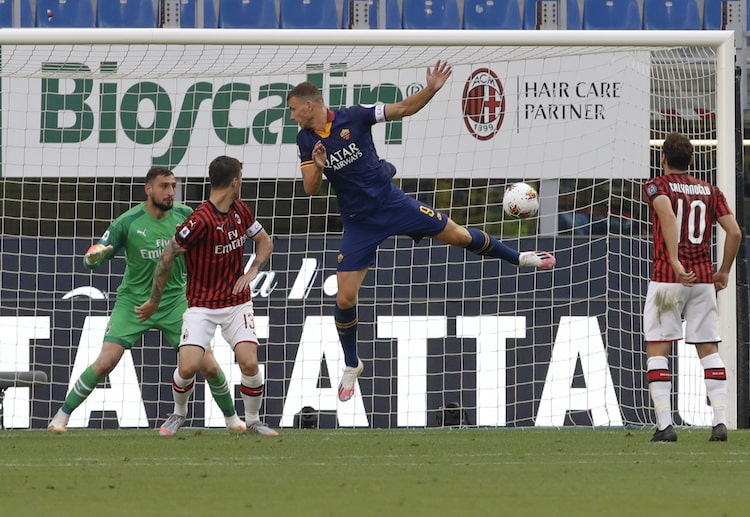 意甲罗马的哲科在行动