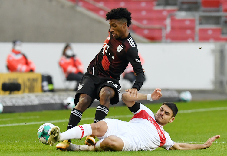 欧足联 拜仁 的科曼获得黄牌