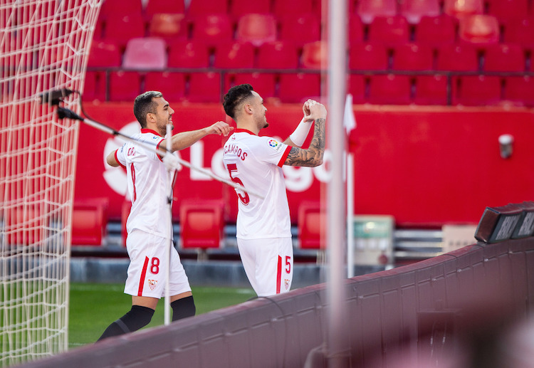 Lucas Ocampos scored the first goal of the La Liga match between Sevilla vs Villarreal