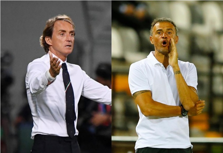 Roberto Mancini unggul atas Luis Enrique di Euro 2020