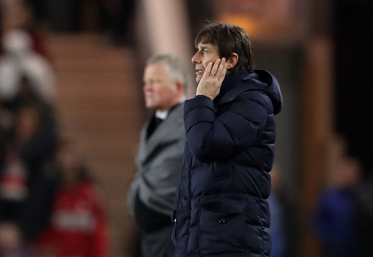 Tottenham Hotspur boss Antonio Conte looking for a Premier League win against Everton