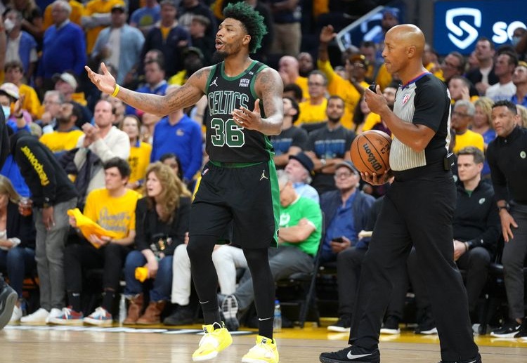 Marcus Smart had tried to spearhead the Celtics against the Warriors during Game 5 of the NBA Finals 