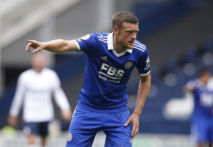 Jamie Vardy pemain terbaik Leicester City di Liga Inggris.