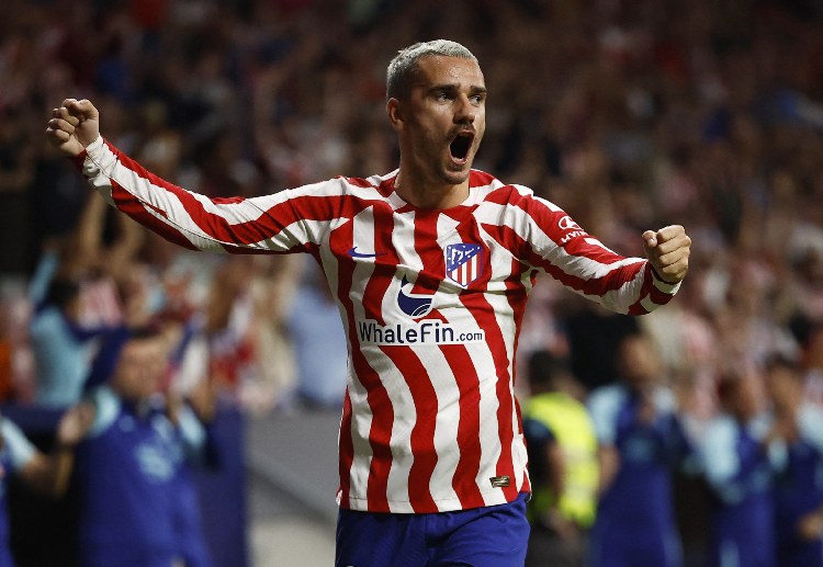 Antoine Griezmann has scored 100 La Liga goals for Atletico Madrid in 215 games