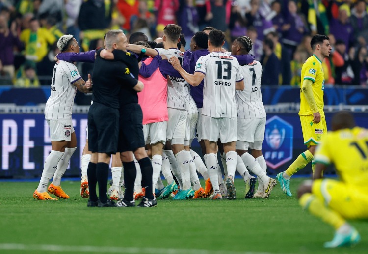 Toulouse finished 13th in Ligue 1, but celebrate winning the Coupe de France