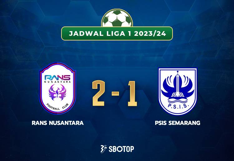 Skor akhir Liga 1: RANS Nusantara FC 2-1 PSIS Semarang