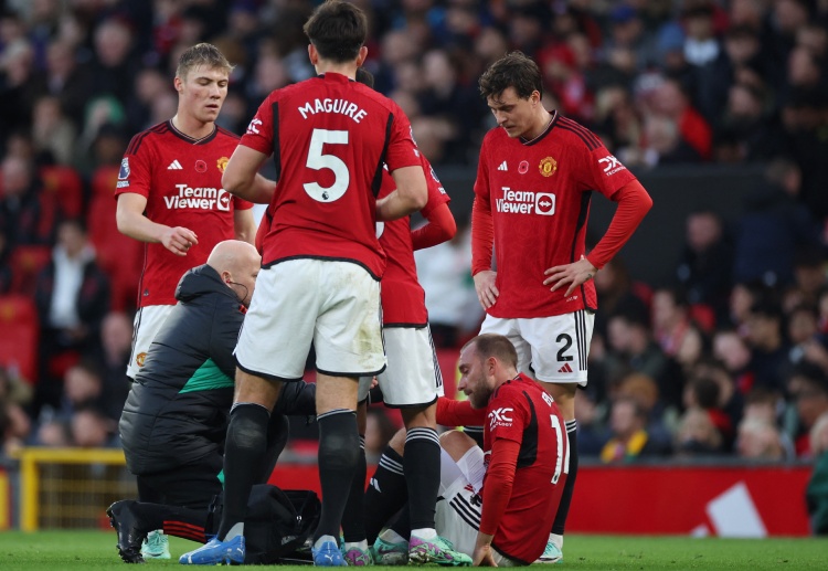 Football: Christian Eriksen of Manchester United is one of the best free kick takers in the Premier League