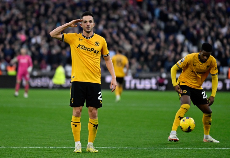 Wolves grab a goal back through Pablo Sarabia during their Premier League clash with West Ham