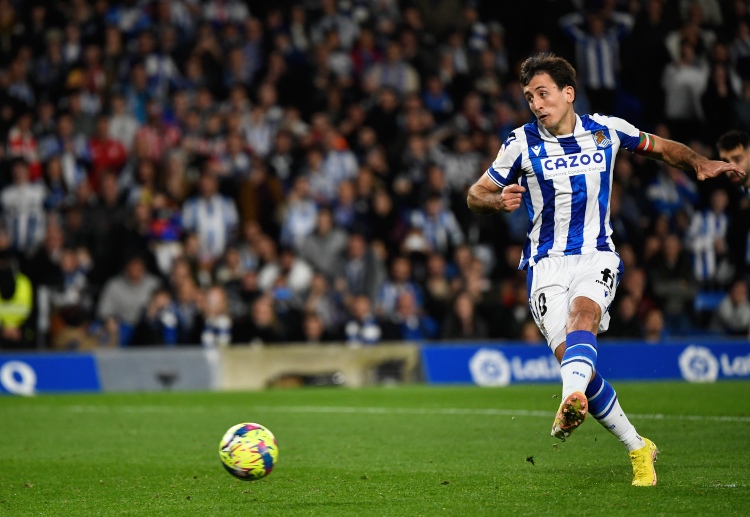 Mikel Oyarzabal has a total of 14 goals in La Liga last season