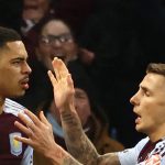 英超联赛 埃莫森接到阿尔瓦雷斯的助攻，一脚劲射将比分扳平。