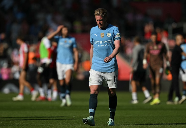 英超联赛 曼城客场闷平垫底的南安普顿，四连胜戛然而止