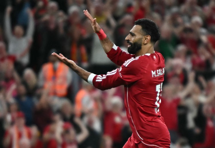 英超联赛 萨拉赫进球后，做出若塔生前常用的鲨鱼舞庆祝动作，满怀情感地缅怀这位已故的队友。