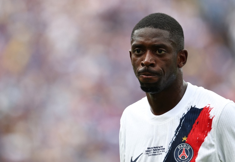 法甲联赛  登贝莱因伤缺席，预计休养六周。