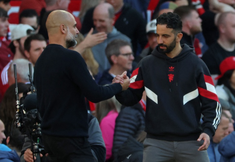 프리미어리그 맨체스터 더비에서 펩 과르디올라 감독은 루벤 아모림 감독과 지략 대결을 펼친다.