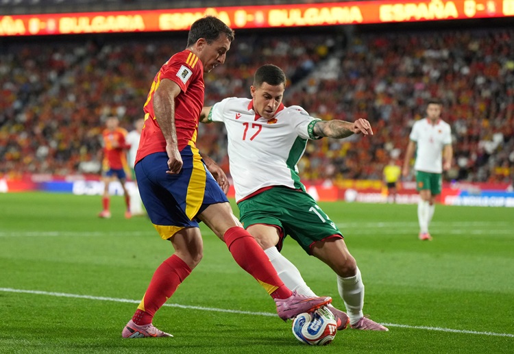 Statistik Spanyol vs Bulgaria di laga Kualifikasi Piala Dunia Zona Eropa