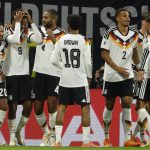 世界杯预选赛 19岁新秀韦德拉奥果在国家队首秀中破门，为德国锁定大比分胜利。