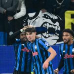 欧冠联赛 德凯特拉雷在禁区推进后精准低射破门，为亚特兰大反超比分至2比1。