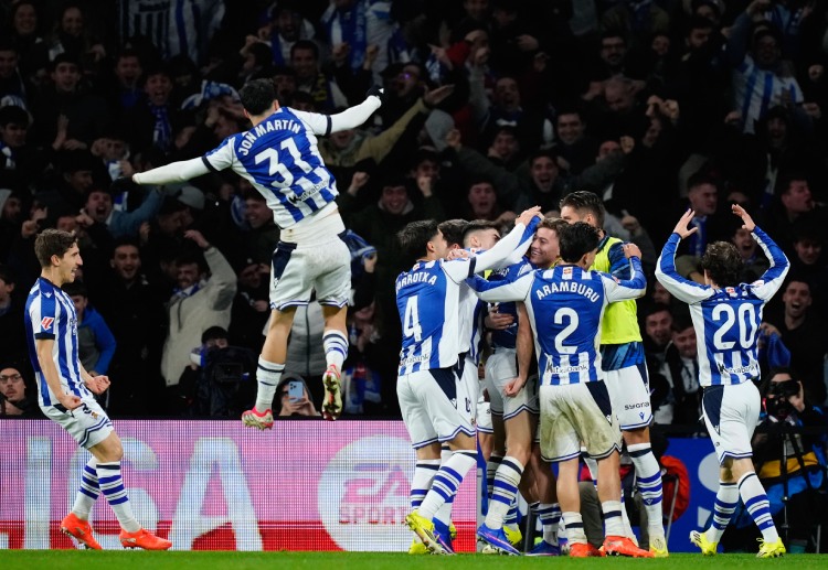 Mikel Oyarzabal di pertandingan Copa del Rey