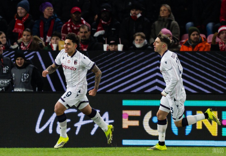 欧洲联赛 博洛尼亚首回合凭借卡斯特罗的早期进球取胜，继续保持欧战附加赛不败