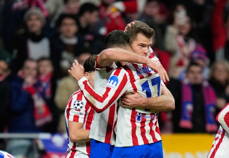 西甲联赛 马竞在主场以3比2险胜皇家社会,全队和球迷沉浸在胜利的气氛中。