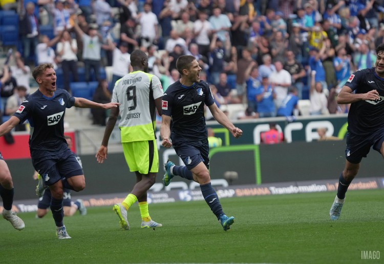 Andrej Kramaric scored twice in Hoffenheim’s 2–1 Bundesliga win over Borussia Dortmund