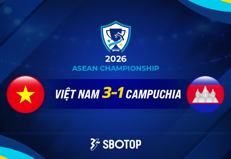 Việt Nam thắng Campuchia và giành ngôi nhất bảng A ASEAN Cup 2026